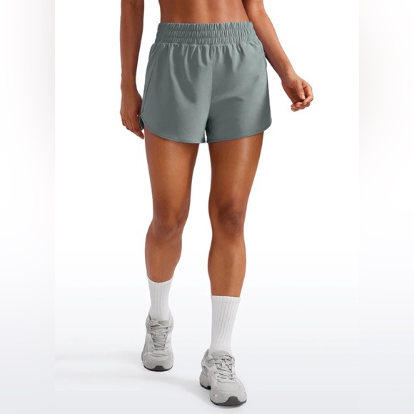 CRZ YOGA Pants - Feathery-Fit Soft High Waisted Mesh Lined Shorts 3''